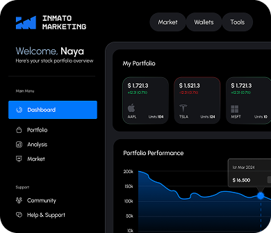 Platform dashboard screenshot